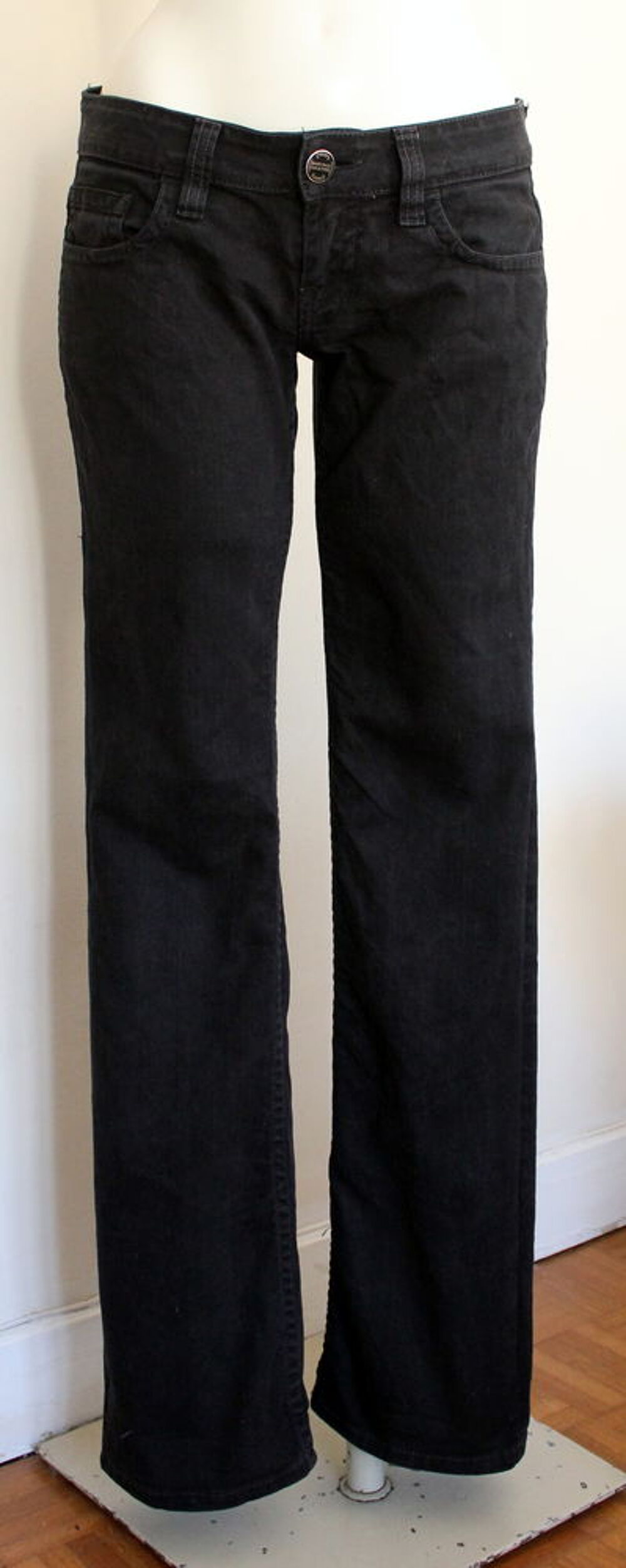 Pantalon jean noir JEAN PAUL GAULTIER T.29 Vêtements