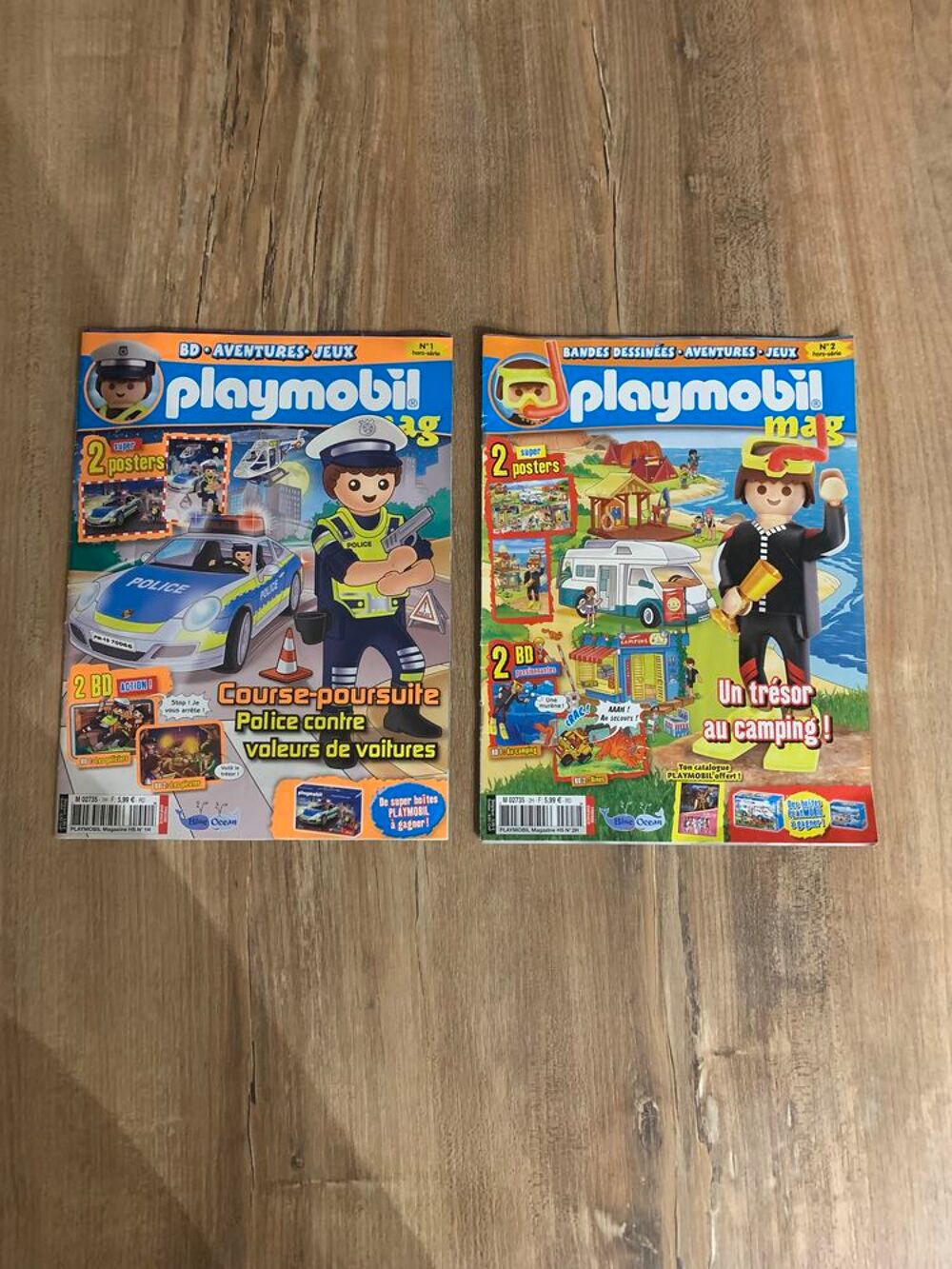 Lot de 2 magazines &acute;&acute; Playmobil &acute;&acute; Livres et BD