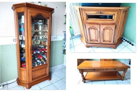 3 meubles salon en ch�ne massif 400 Saint-Herblain (44)