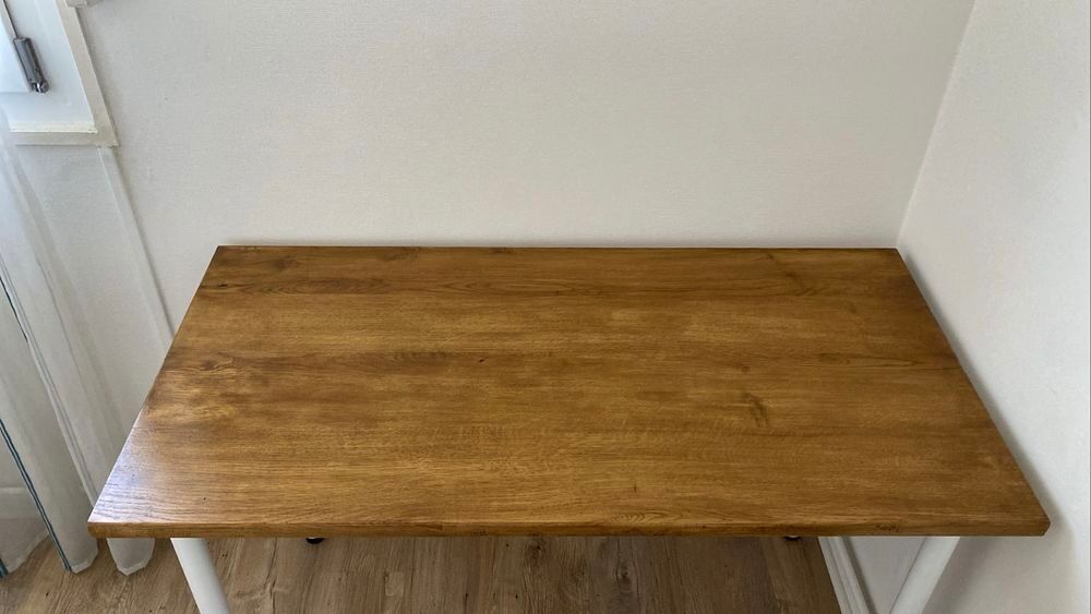 Bureau en bois de ch&ecirc;ne massif L 120cm x l 60cm x H 70cm Meubles