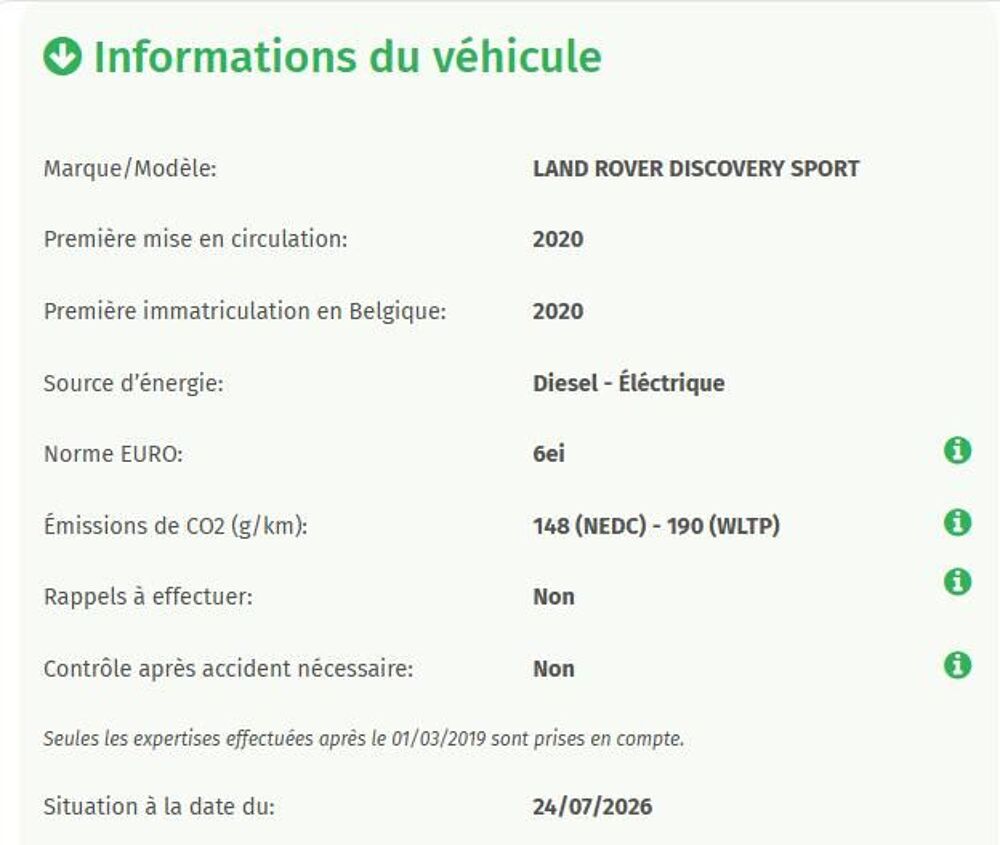 Discovery sport 2.0L D 150cv AWD MHEV HSE DYNAMIC BVA 2020 occasion 55100 Verdun
