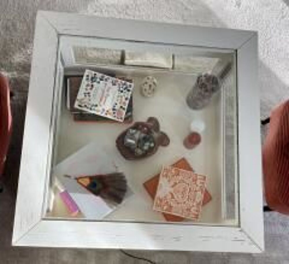 table basse bois et verre Meubles