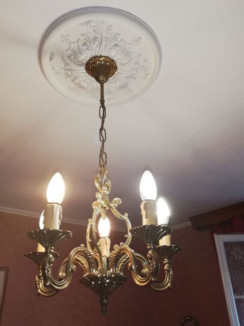 Lustre R�gence Louis XIV Bronze v�ritable France 100 Ch�teauneuf-les-Martigues (13)