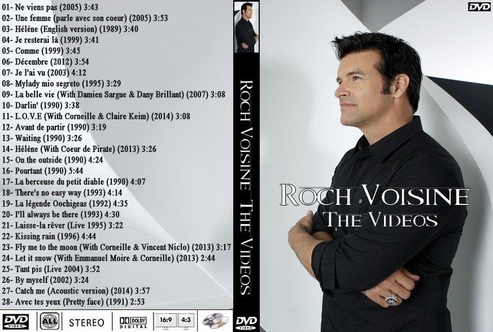 Roch Voisine DVD Les clips DVD et blu-ray