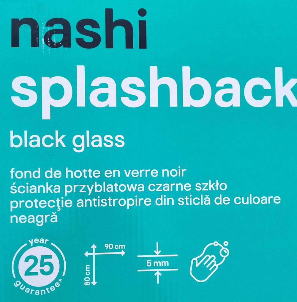 plaque verre noir 900x800x5 Bricolage