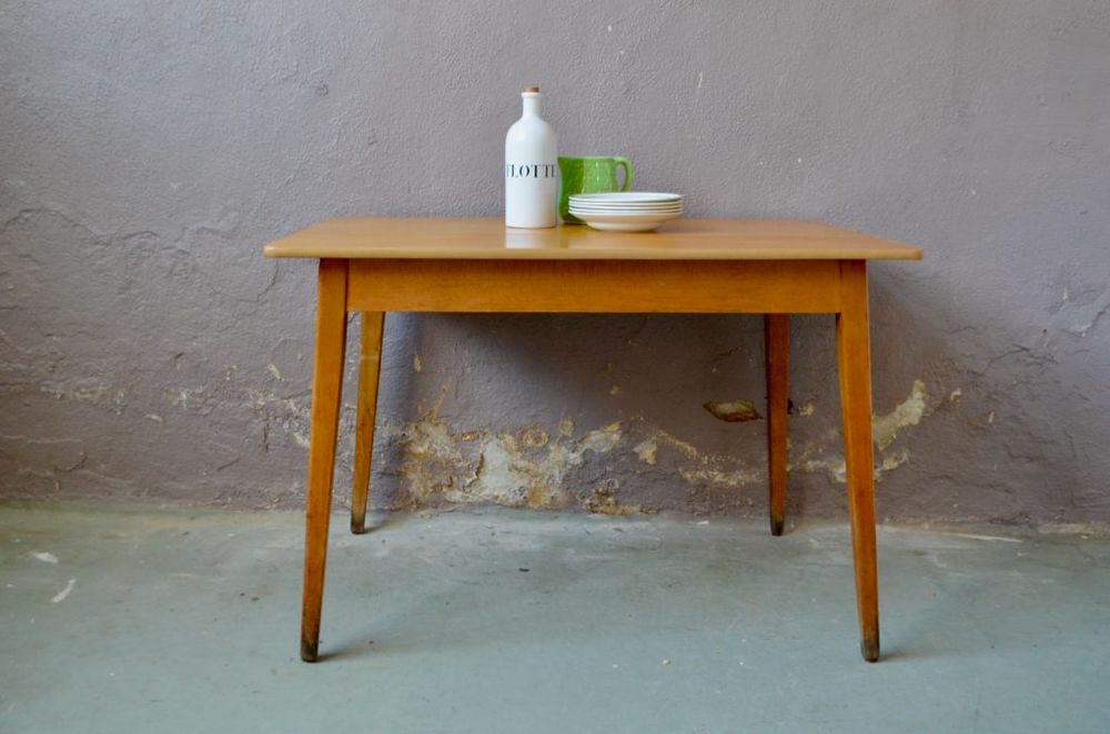 table vintage de bistrot ancienne pieds compas ferme Meubles