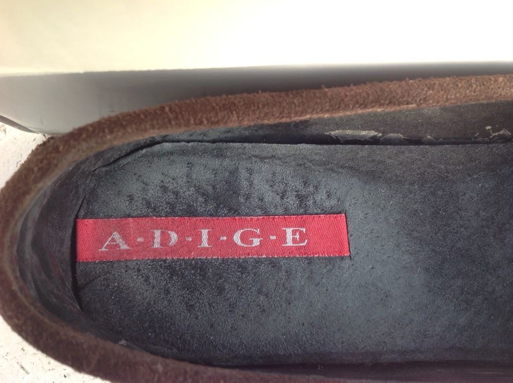 Mocassins femme, marron en daim, imprim&eacute; l&eacute;opard, Adige Chaussures