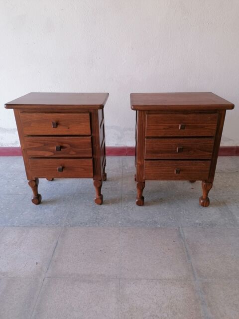 Paire de chevets en bois massif 40 Trouillas (66)