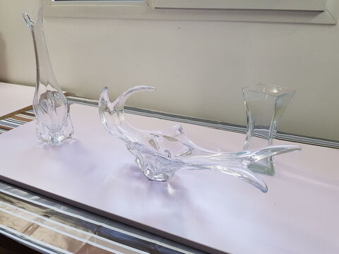 TABLE-VASE - CORBEILLE � FRUITS - CRISTAL- QUALIT� 18 Blanzat (63)