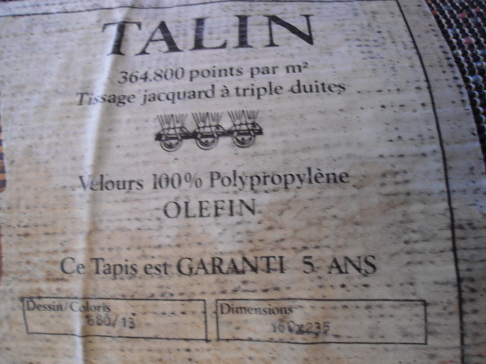 tapis &eacute;gypthien talin tissage jacquard Décoration