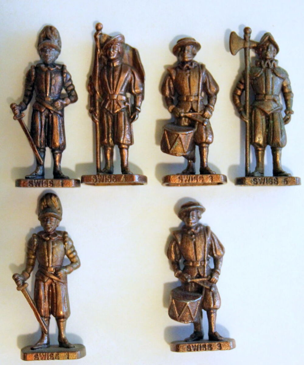 Figurines m&eacute;tal Suisses KINDER Vintage 
