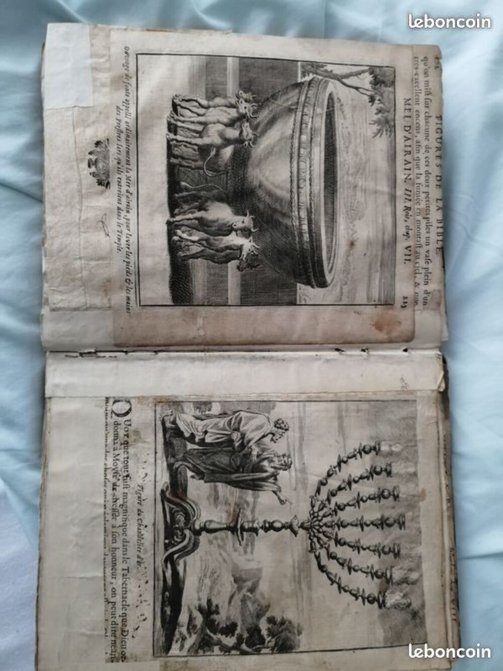 la bible gravures ancienne ancien testament dieu juif moise Livres et BD