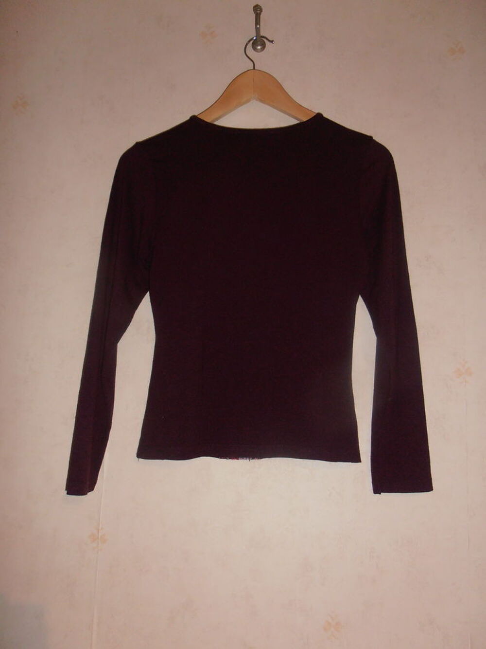 Tee-shirt prune 'C&ocirc;te anglaise" (80) Vêtements