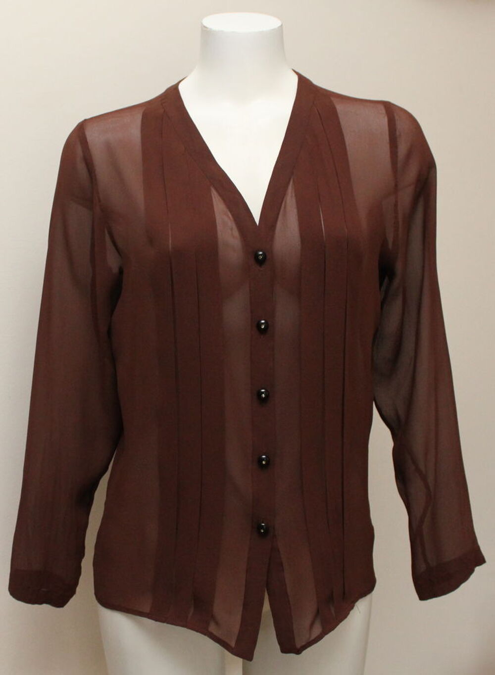 Blouse soie marron YVES SAINT LAURENT Rive Gauche Vtements