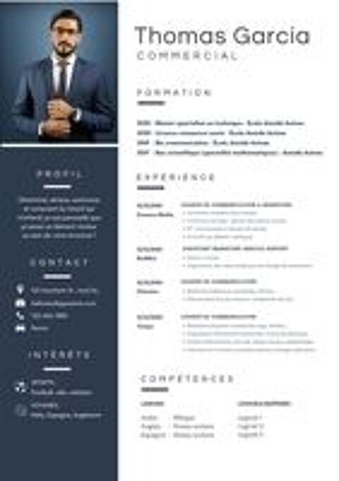   Création CV Moderne, Clair et Professionnel 