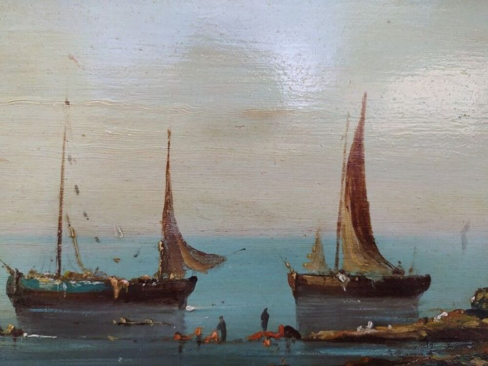 Ancien Tableau Marine Décoration
