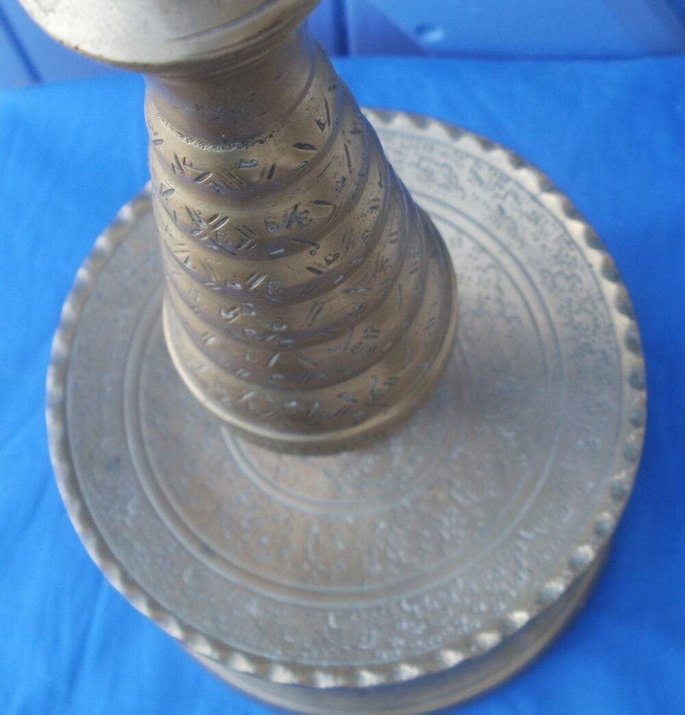 Grand bougeoir en bronze Hauteur 48 cm Dcoration