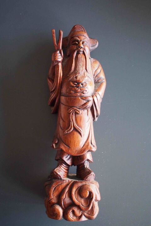 statue bois chinois 25 Rennes (35)