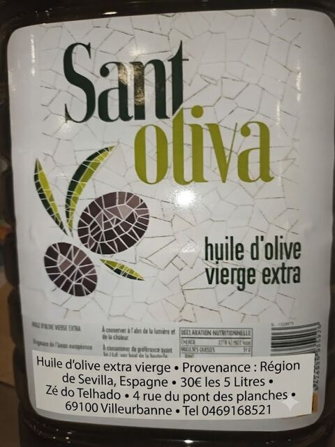 HUILE DE OLIVE EXTRA VIERGE REJION SEVILE ESPAGNE Villeurbanne (69)