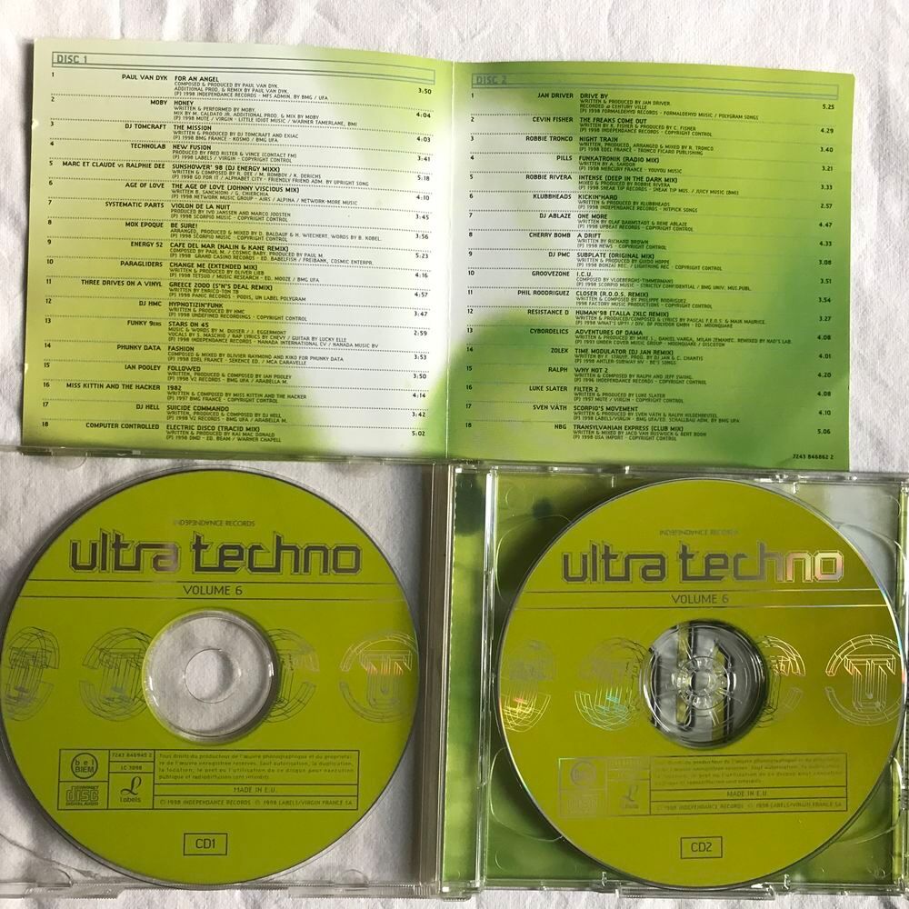 CD Ultra Techno - Volume 6 CD et vinyles