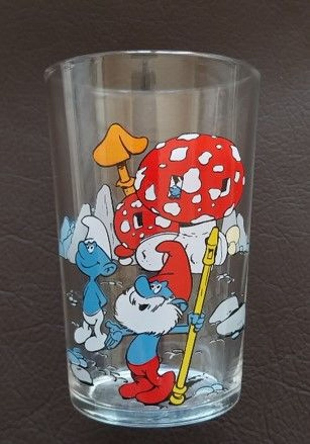 Verre Schtroumpf Peyo 70's 