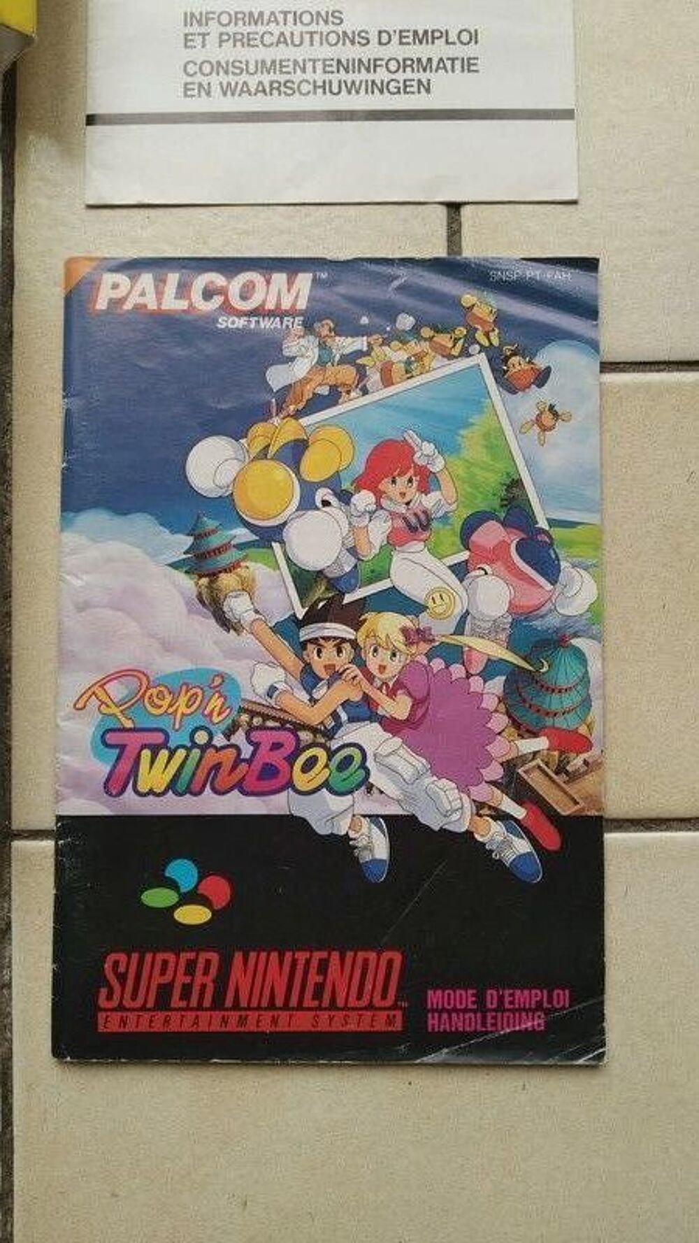 Pop'n twinbee Snes supernintendo retrogaming complet Jeux / jouets