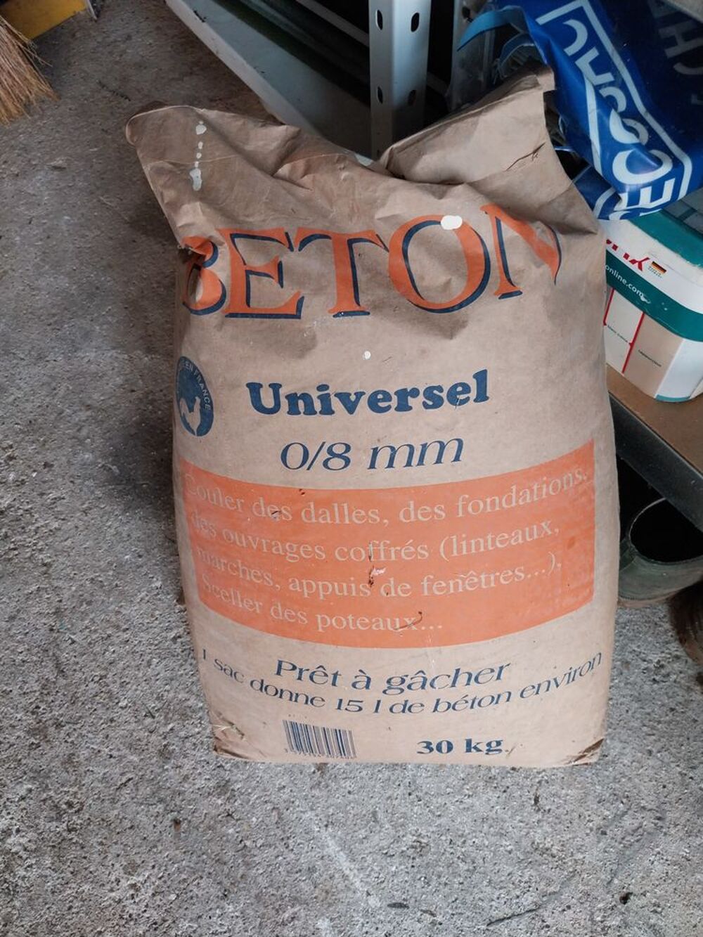 Sac beton tout pret store bricomarché