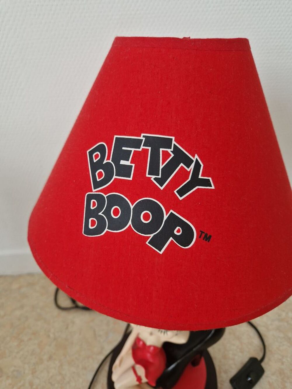 Lampe vintage Betty Boop Maroquinerie