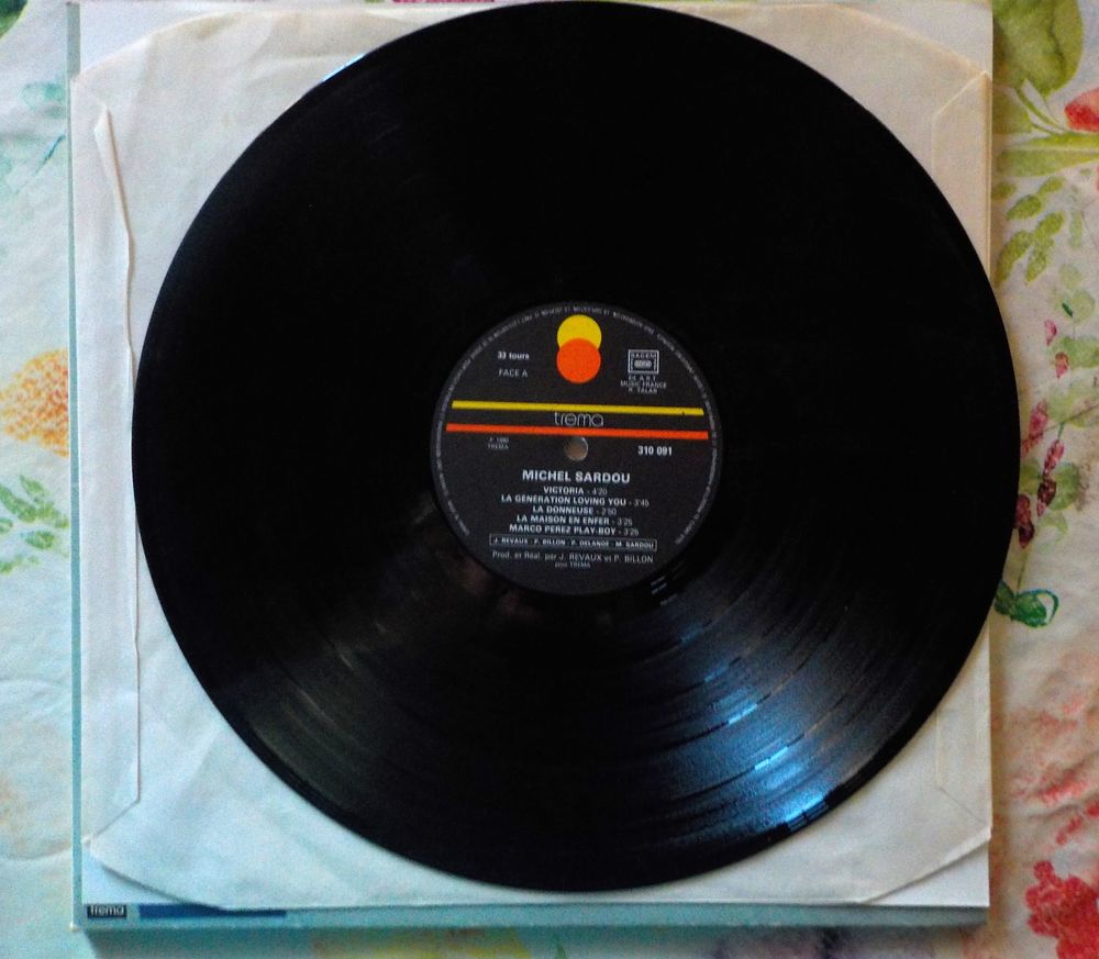 VYNIL 33T MICHEL SARDOU Album VICTORIA 1980 CD et vinyles