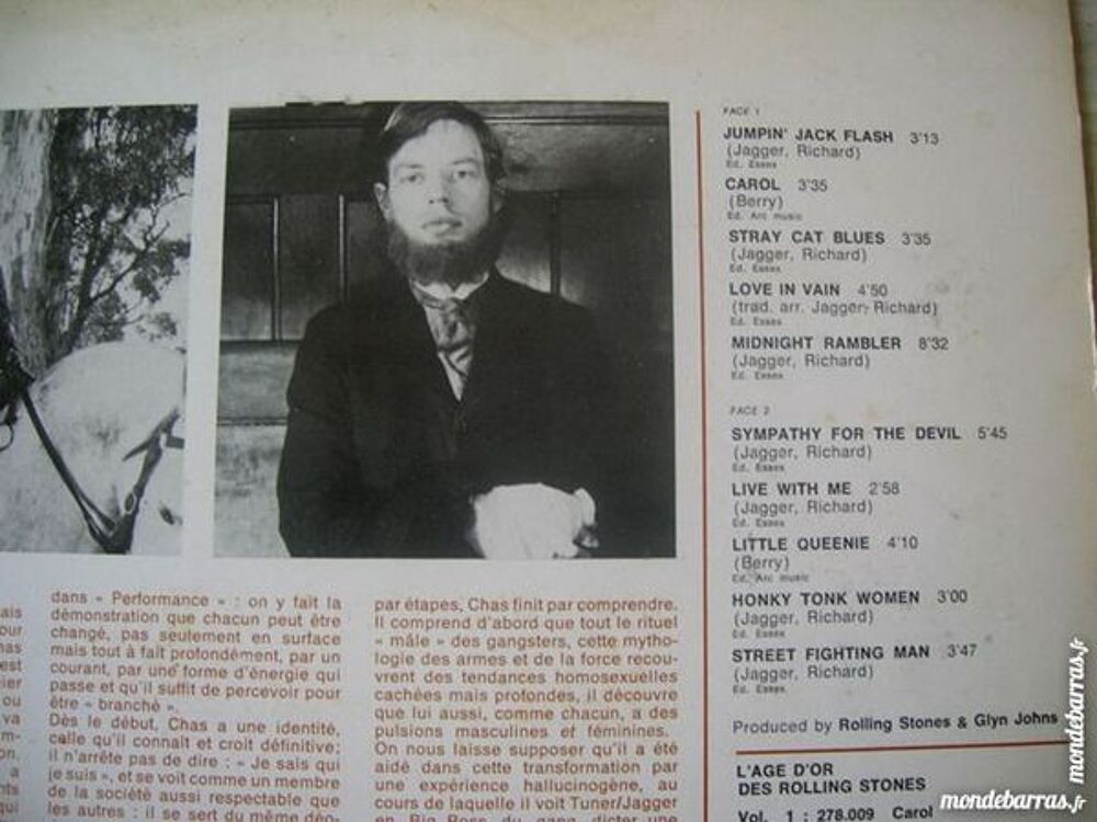 33 TOURS ROLLING STONES L'Age d'Or VOL. 11 Get yer CD et vinyles