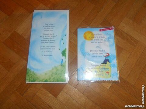 Lot de 2 cartes  sentiments  (45) 3 Tours (37)