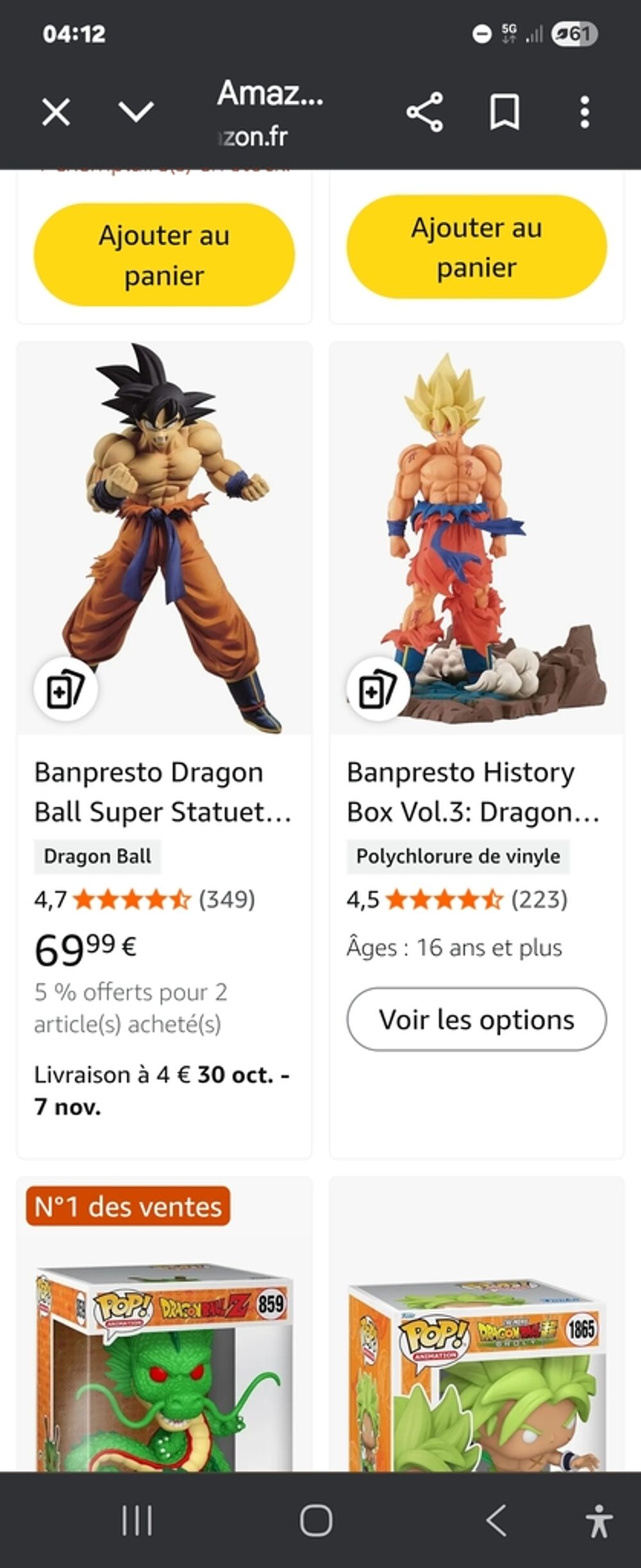 Figurine Goku Dragon Ball Collection 