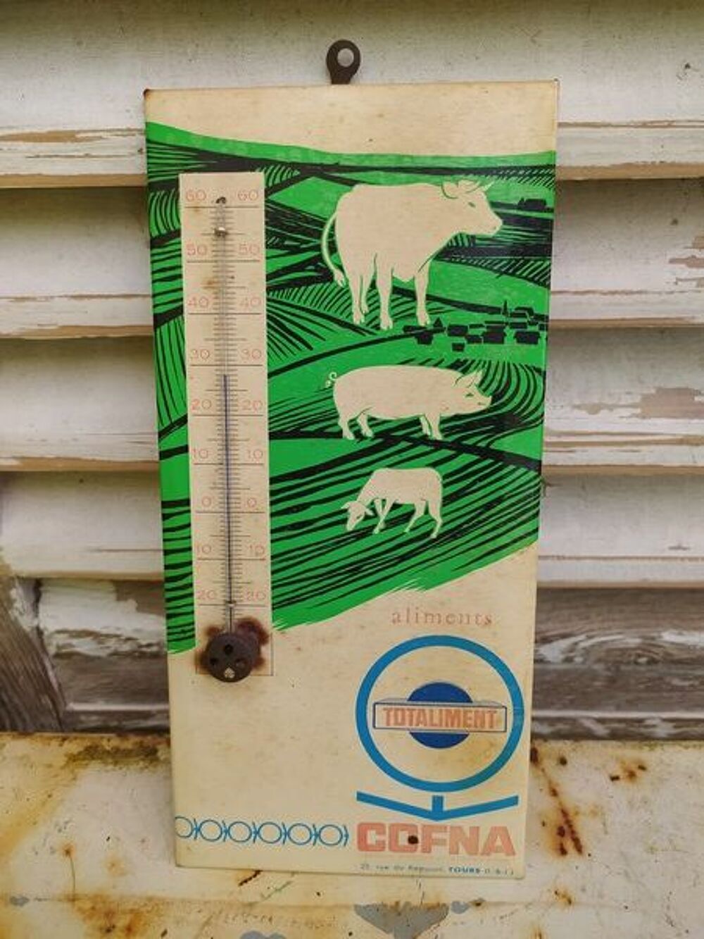 Thermom&egrave;tre Publicitaire Aliment Animal Cofna Agricole
