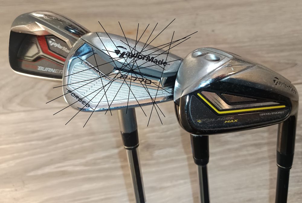 2 Fers 7 de Golf Taylormade Aero Burner Acier, RBladez Max Sports