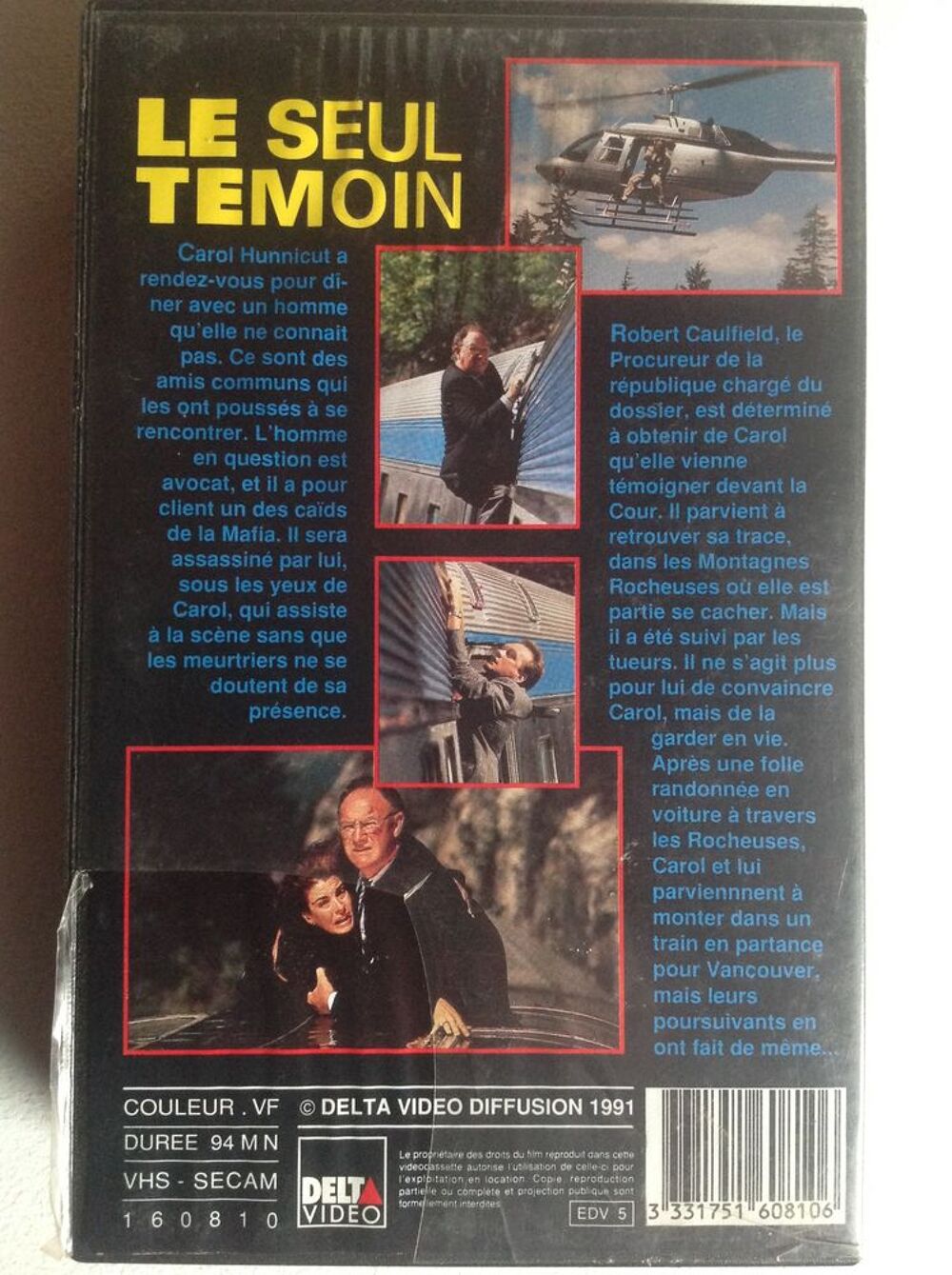 LE SEUL T&Eacute;MOIN FILM DE PETER HYAMS K7 VID&Eacute;O Envoi Possible
DVD et blu-ray