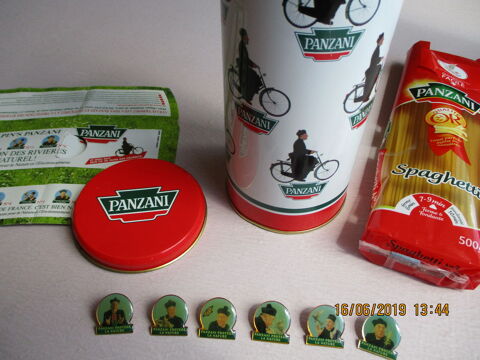 PANZANI boite spagnettis + 6 pin's Panzani prot�ge la nature 20 Le Vernois (39)