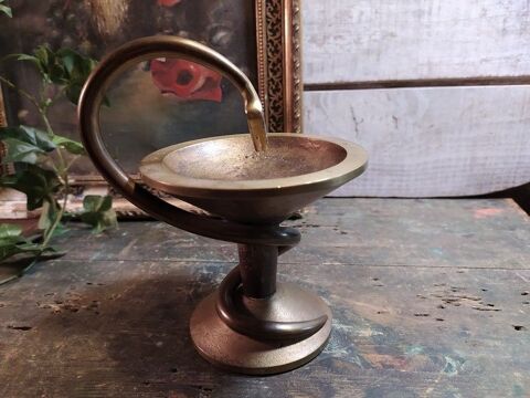 Ancien Caducée Vide-Poche Bronze Monnaie Pharmacie 230 Loches (37)