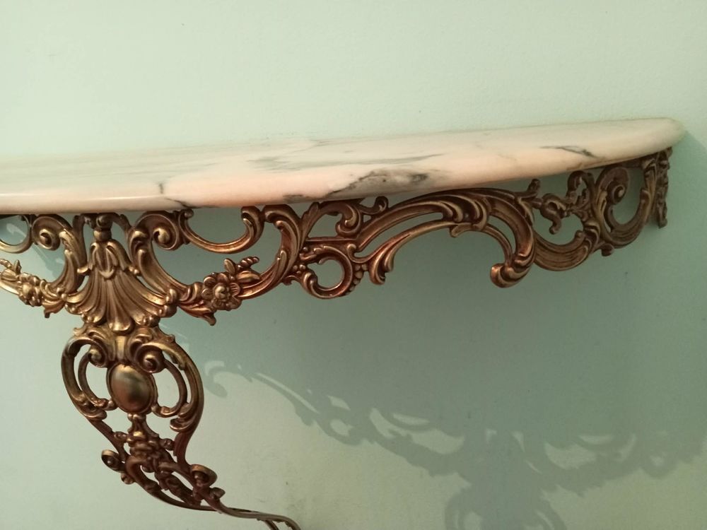 Console en marbre rose Décoration