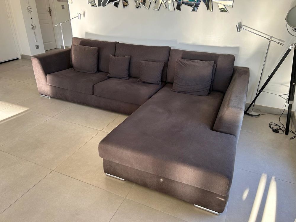 Canap&eacute; d'angle gris anthracite Meubles