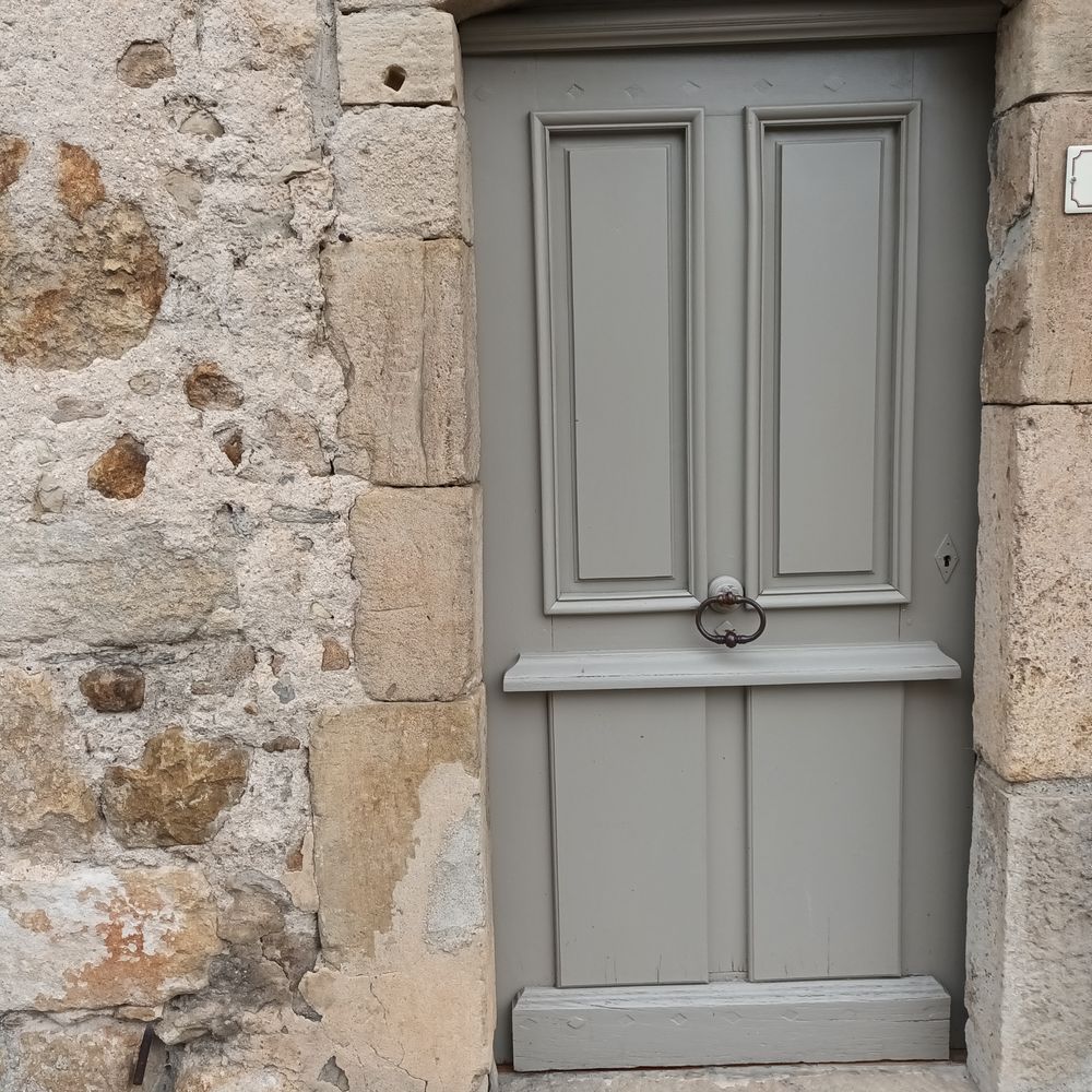 Porte entr&eacute;e ext&eacute;rieur ch&ecirc;ne Bricolage