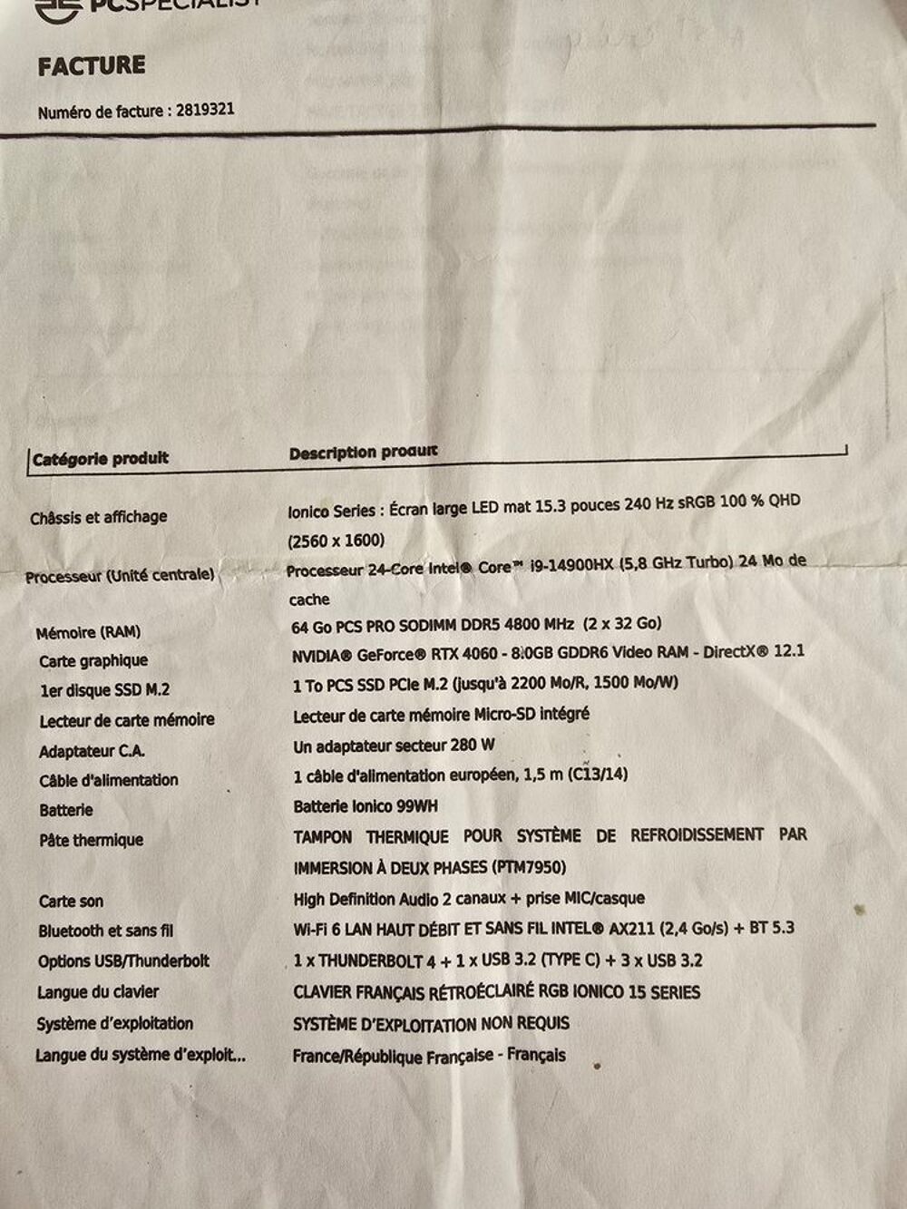 Ordinateur portable Matériel informatique