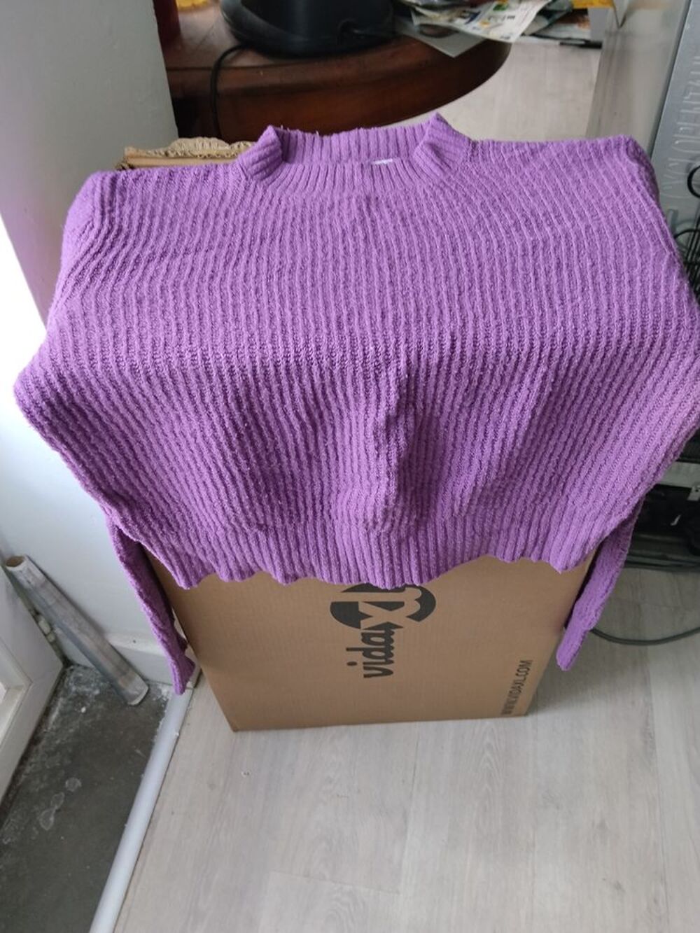 pull mauve femme Vêtements