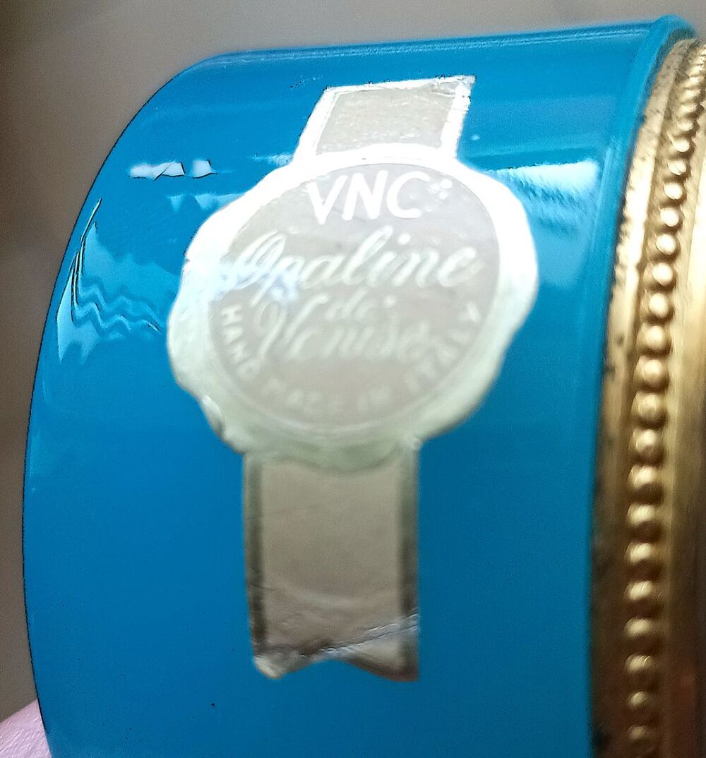 Paire de cendriers V.N.C "Opaline de Venise"- Murano 1970 