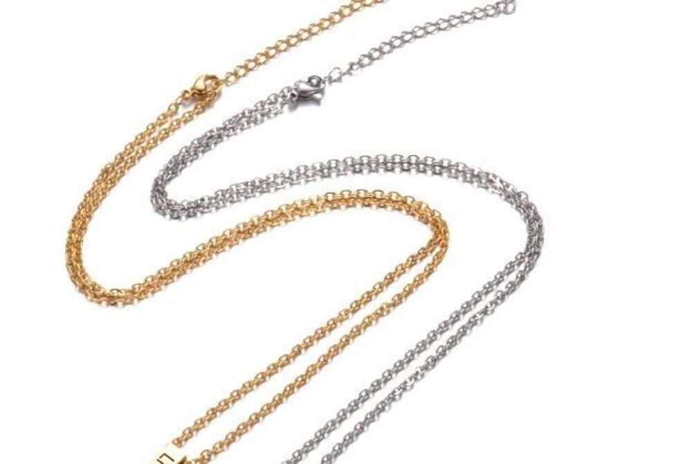 Collier hommage barre lingot ID Johnny Hallyday - Argent&eacute; Bijoux et montres