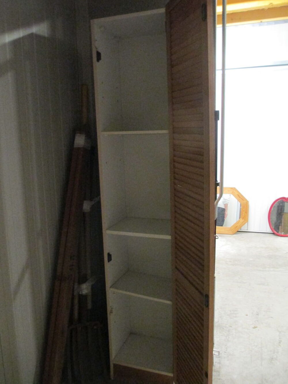 Placard 1 porte en bois clair Meubles