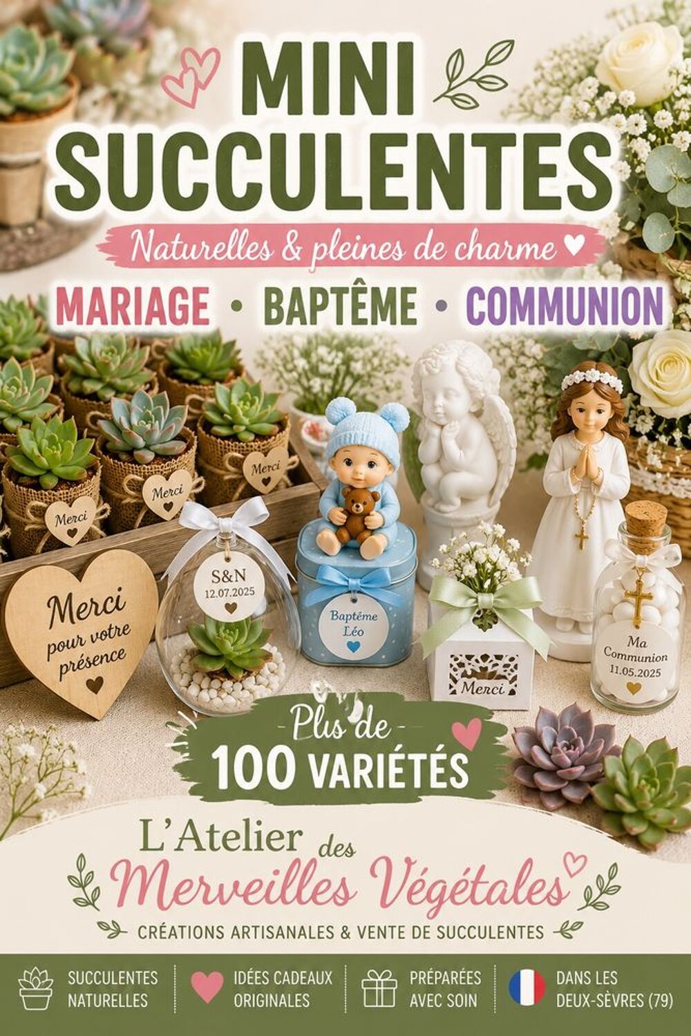 D&eacute;corations f&ecirc;tes c&eacute;r&eacute;monies mariage bapt&ecirc;me No&euml;l... Jardin