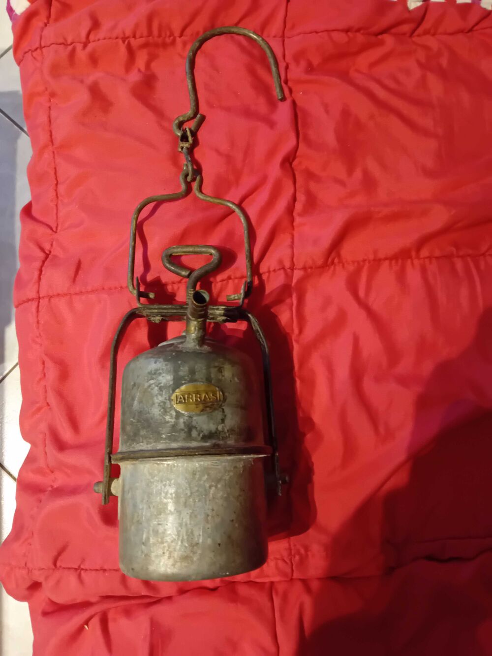 LAMPE DE MINEUR ANCIENNE ACETHYLENEf 