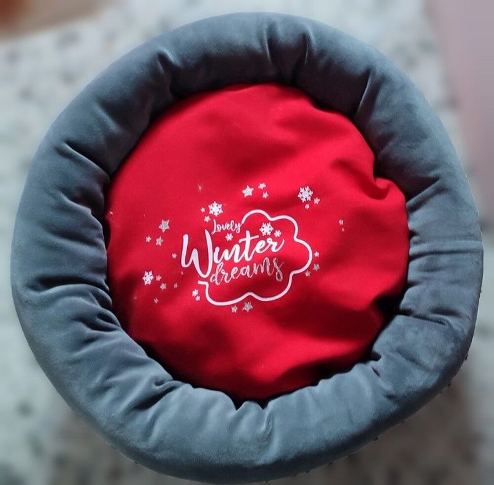   Coussin rond pour chat 