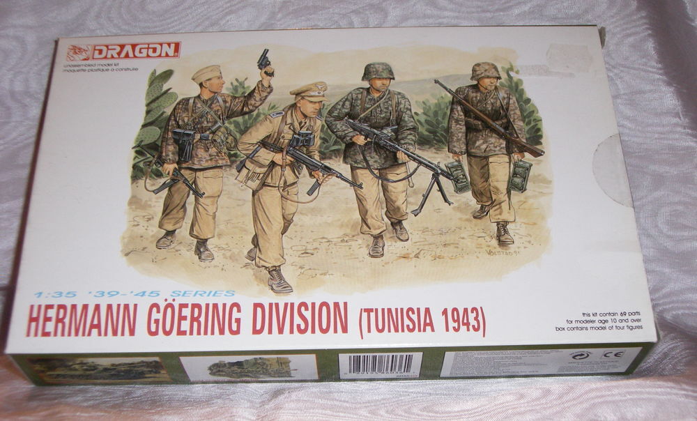DRAGON 6036 HERMANN GOERING DIVISIO TUNISIA 1943 1.35 NEUF E Jeux / jouets