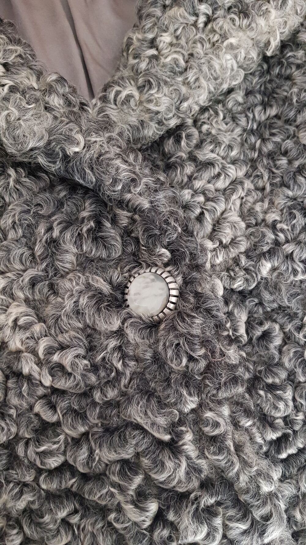 Veste trois quart en astragan Vêtements